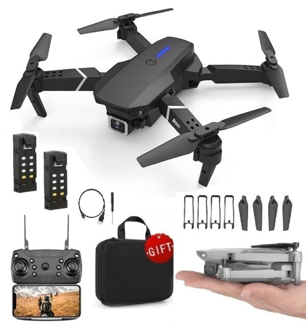 Remote Control Dual Camera Drone 4K 1080P Obstacle Avoidance 5G WiFi Selfie Gesture RC Drone Brushless Motor 360° Rotate Headless Mode Auto Hover Function