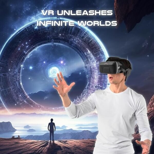 Procus ONE Virtual Reality Headset 40MM Lenses -For IOS and Android – (Black) - Image 2